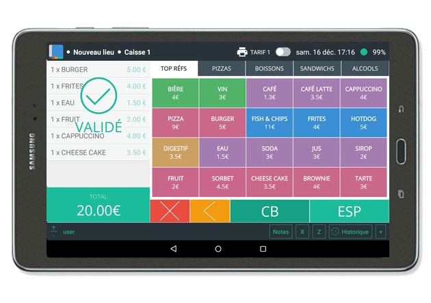 Tablette M-System